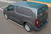 Fiat Doblo III 2023- гг. Боковые Подножки Fullmond (2 шт., Алюминий) фото 5