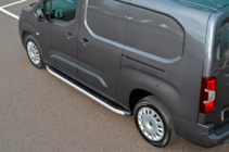 Fiat Doblo III 2023- гг. Боковые Подножки Fullmond (2 шт., Алюминий) фото 6