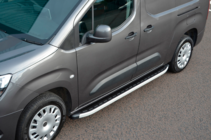 Fiat Doblo III 2023- гг. Боковые Подножки Fullmond (2 шт., Алюминий) фото 2