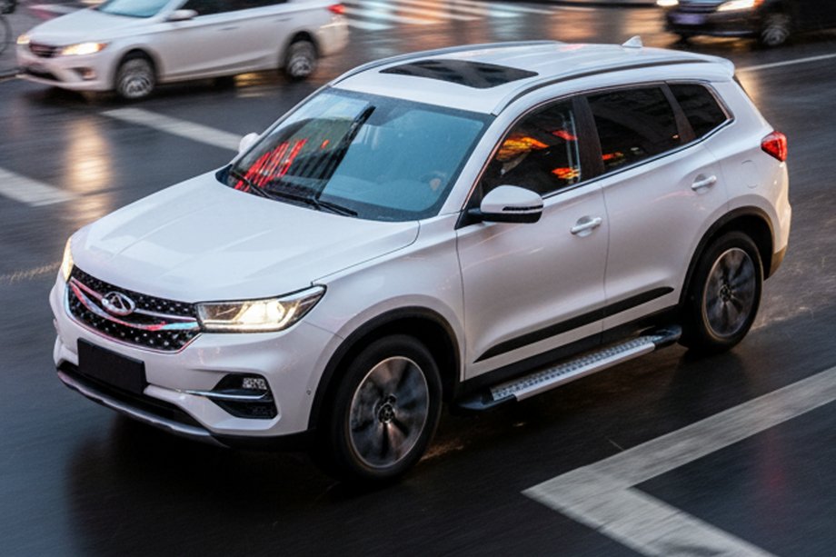 Chery Tiggo 7 2020- гг. Боковые Подножки New Vision Grey (2 шт., Алюминий) Фото 1