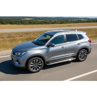 Боковые Подножки Maydos V2 (2 шт., Алюминий) Chery Tiggo 7 2020- гг. фото 1