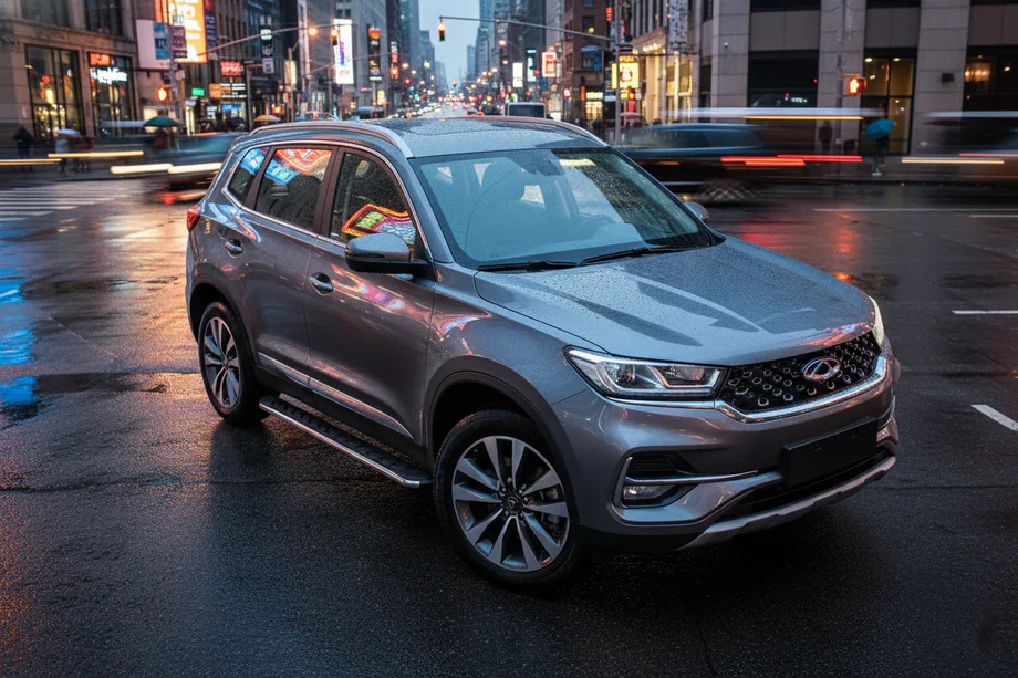 Chery Tiggo 7 2020- гг. Боковые Подножки Maydos V1 (2 шт., Алюминий) Image