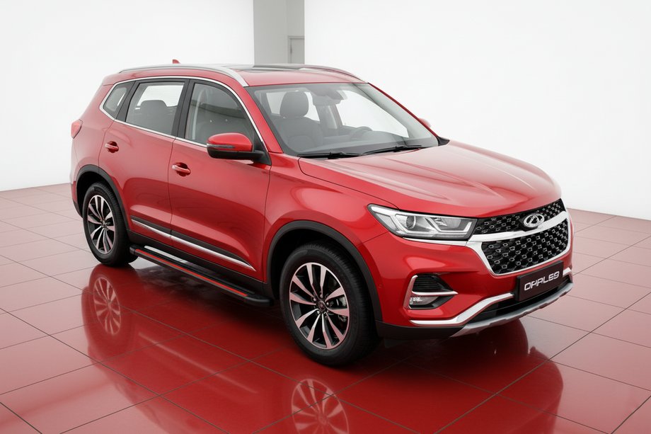 Chery Tiggo 7 2020- гг. Боковые Подножки Maya Red (2 шт., Алюминий) Image