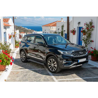 Боковые пороги New Vision Black (2 шт., алюминий) Chery Tiggo 7 2020- гг. фото 1