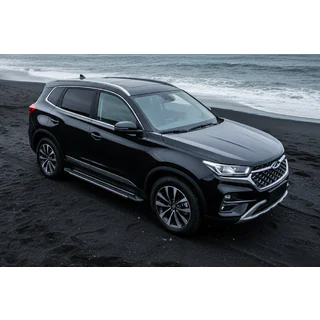 Боковые пороги RedLine V1 (2 шт., алюминий) Chery Tiggo 7 2020- гг. фото 1