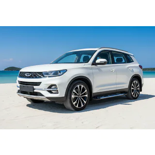 Боковые Подножки Sunrise (2 шт., Алюминий) Chery Tiggo 7 2020- гг. фото 1