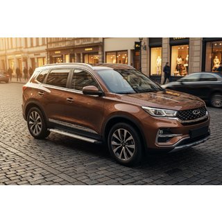 Боковые Подножки Maya V2 (2 шт., Алюминий) Chery Tiggo 7 2020- гг. фото 1