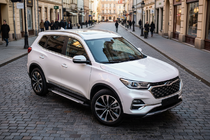 Chery Tiggo 7 2020- гг. Боковые пороги Allmond Grey (2 шт., алюминий) фото 1