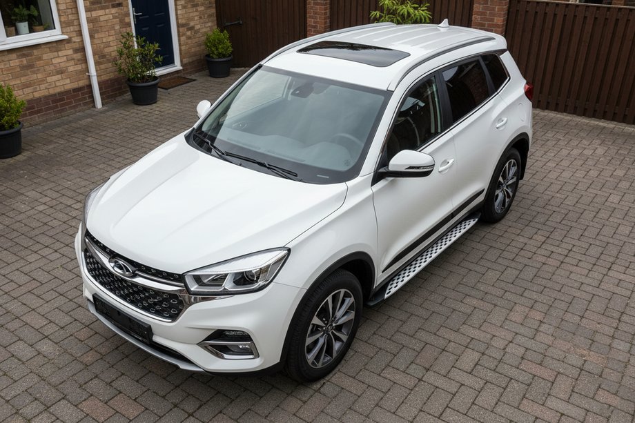 Chery Tiggo 8 2017- гг. Боковые Подножки Shining (2 шт., Алюминий) Image