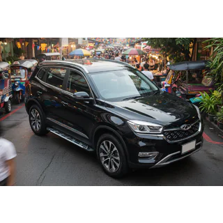 Боковые Подножки Sunrise (2 шт., Алюминий) Chery Tiggo 8 2017- гг. фото 1