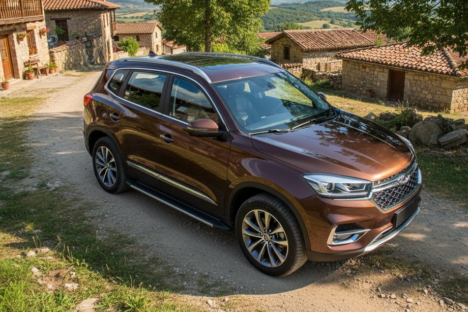 Chery Tiggo 8 2017- гг. Боковые Подножки Maya V1 (2 шт., Алюминий) Image