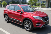Chery Tiggo 8 2017- гг. Боковые Подножки Maya Red (2 шт., Алюминий) фото 1