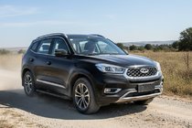 Chery Tiggo 8 2017- гг. Боковые пороги Bosphorus Black (2 шт., алюминий) фото 1