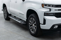 Chevrolet Silverado 2019- гг. Боковые Подножки Sunrise (2 шт., Алюминий) фото 1