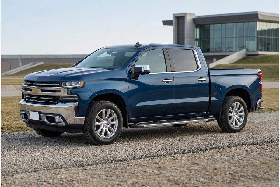 Chevrolet Silverado 2019- гг. Боковые пороги RedLine V1 (2 шт., алюминий) Image