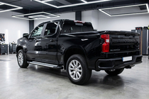 Chevrolet Silverado 2019- гг. Боковые Подножки Line (2 шт., Алюминий) фото 1