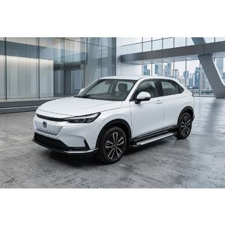 Боковые пороги Allmond Grey (2 шт., алюминий)