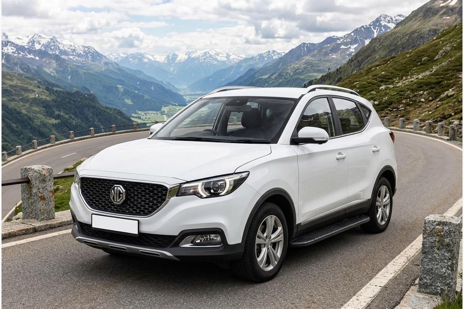 MG ZS 2017-2024 гг. Боковые Подножки Bosphore Black (2 шт., Алюминий) Фото 1