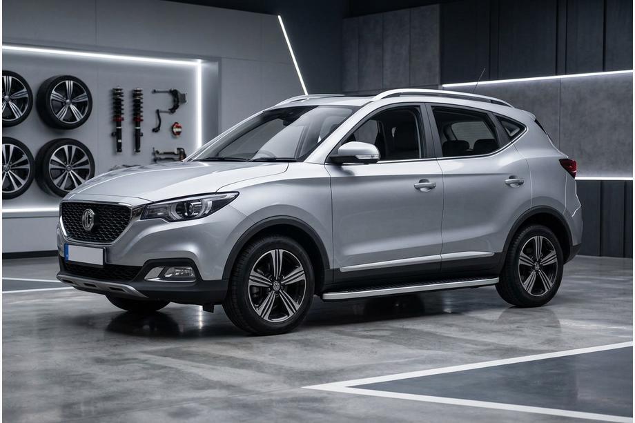 MG ZS 2017-2024 гг. Боковые Подножки Tayga Grey (2 шт., Алюминий) Фото 1