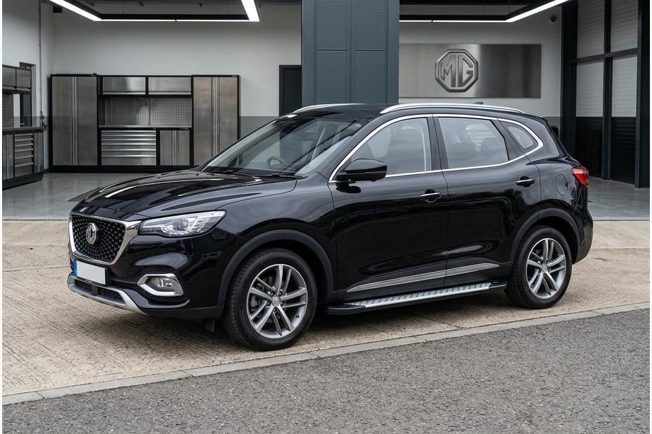 MG HS 2018- гг. Боковые пороги Allmond Grey (2 шт., алюминий) Image