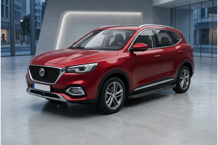 MG HS 2018- гг. Боковые Подножки Tayga Black (2 шт., Алюминий) Фото 1