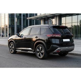 Боковые Подножки Tayga V2 (2 шт., Алюминий) Nissan X-trail T33/Rogue 2022- гг. фото 1