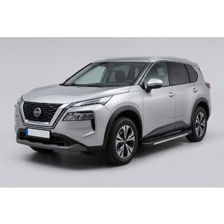 Боковые Подножки Bosphore Grey (2 шт., Алюминий) Nissan X-trail T33/Rogue 2022- гг. фото 1