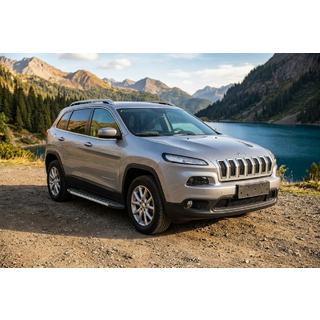 Боковые Подножки Duru (2 шт., Алюминий) Jeep Cherokee KL 2013- гг. фото 1