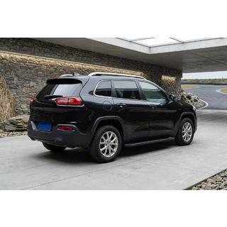 Боковые Подножки Allmond Black (2 шт., Алюминий) Jeep Cherokee KL 2013- гг. фото 1