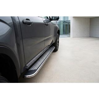 Боковые Подножки Maydos V2 (2 шт., Алюминий) Volkswagen Amarok 2022- гг. фото 1