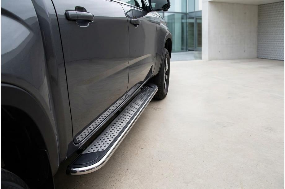 Ford Ranger 2022- гг. Боковые Подножки Maydos V2 (2 шт., Алюминий) Image
