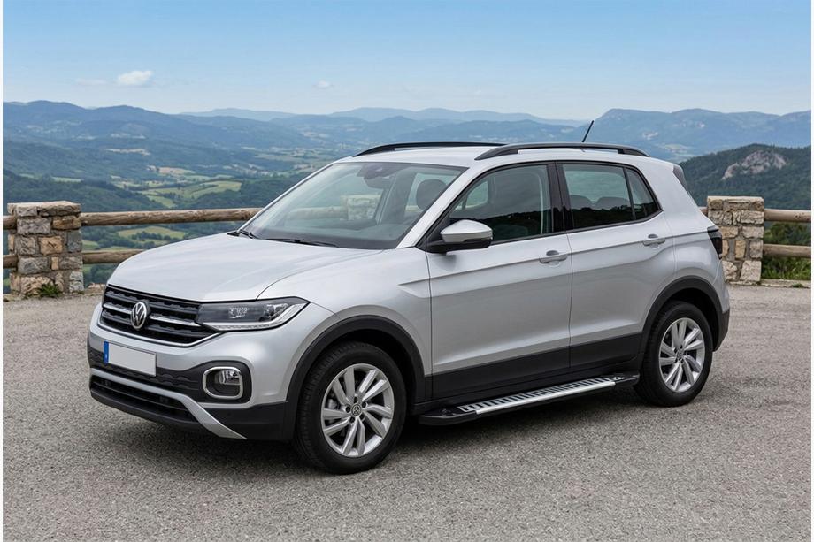 Volkswagen T-Cross 2019- гг. Боковые Подножки Line (2 шт., Алюминий) Фото 1