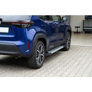 Боковые Подножки Vision New Grey (2 шт., Алюминий) Toyota Yaris/Yaris Cross (XP210) 2020- гг. фото 1