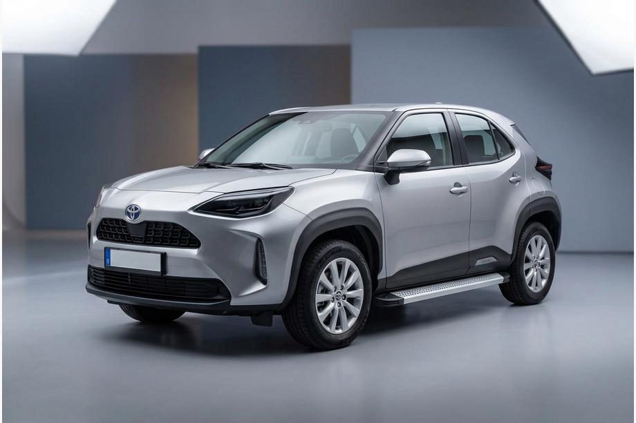 Toyota Yaris/Yaris Cross (XP210) 2020- гг. Боковые Подножки Maya V2 (2 шт., Алюминий)