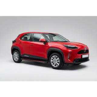 Боковые Подножки Maya Red (2 шт., Алюминий) Toyota Yaris/Yaris Cross (XP210) 2020- гг. фото 1