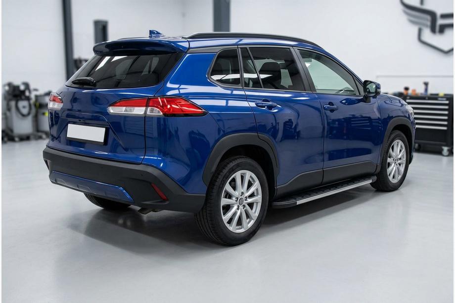 Toyota Corolla Cross 2020- гг. Боковые Подножки Duru (2 шт., Алюминий) Фото 1