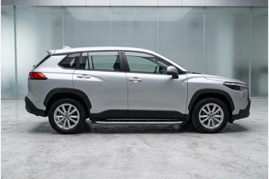 Toyota Corolla Cross 2020- гг. Боковые Подножки Fullmond (2 шт., Алюминий) Фото 1