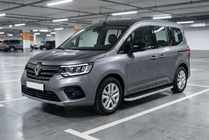Renault Kangoo/Express 2021- гг. Боковые Подножки Tayga Grey (2 шт., Алюминий) Renault Express с 2021 года фото 1