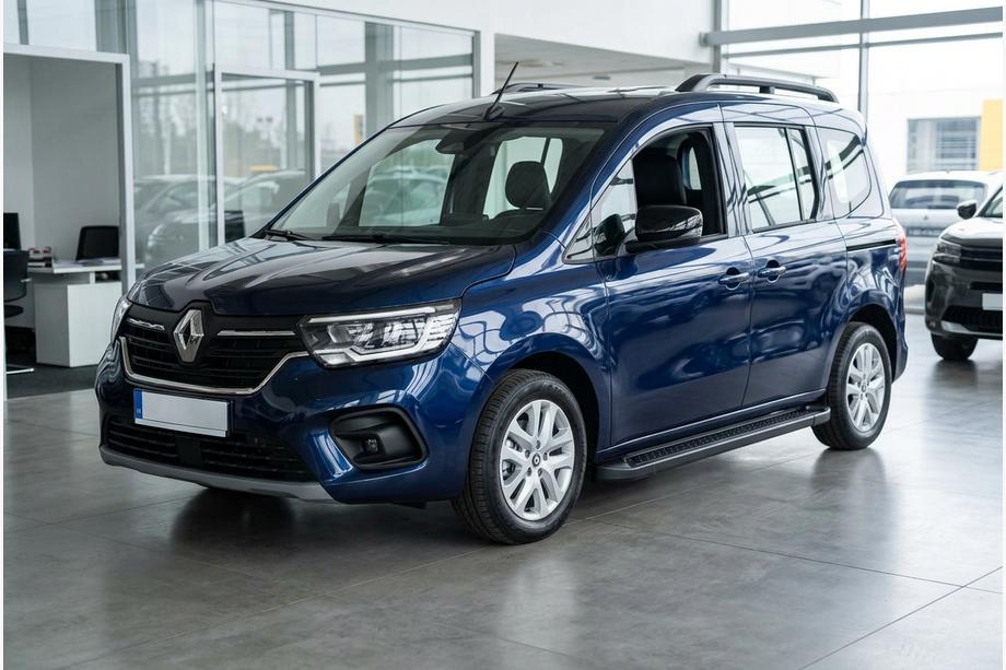 Renault Kangoo/Express 2021- гг. Боковые Подножки Allmond Black (2 шт., Алюминий) Фото 1