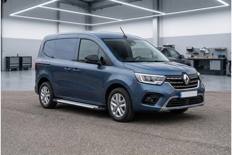 Renault Kangoo/Express 2021- гг. Боковые пороги Allmond Grey (2 шт., алюминий) Renault Express с 2021 года Фото 1