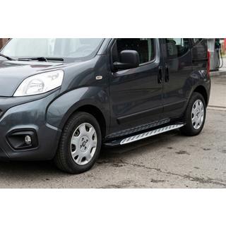 Боковые Подножки Shining V1 (2 шт., Алюминий) Peugeot Bipper 2008-2017 гг. фото 1