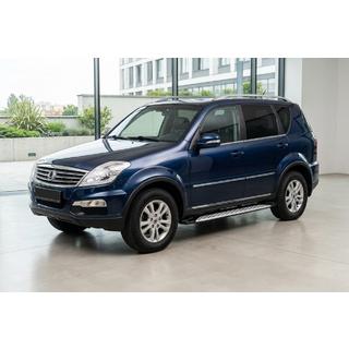 Боковые Подножки Shining V1 (2 шт., Алюминий) SsangYong Rexton I 2001-2017 гг. фото 1