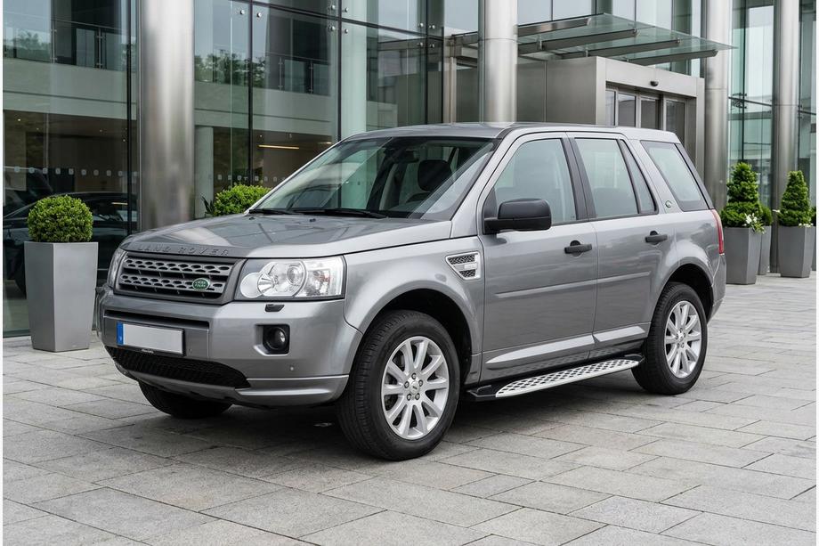 Land Rover Freelander II 2006–2014 гг. Боковые Подножки Shining V1 (2 шт., Алюминий) Фото 1