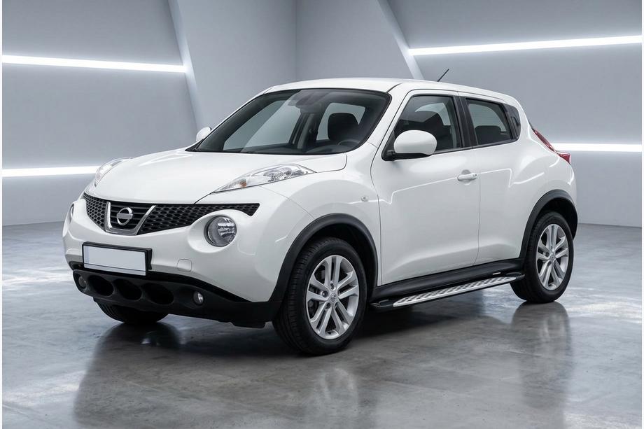 Nissan Juke 2010-2019 гг. Боковые Подножки Shining V1 (2 шт., Алюминий) Фото 1