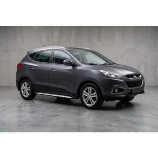 Боковые Подножки Shining V1 (2 шт., Алюминий) Hyundai IX-35 2010-2015 гг. фото 1