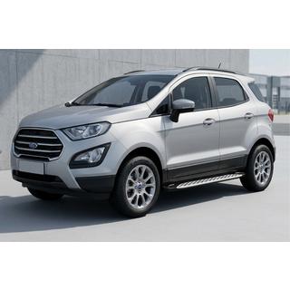 Боковые Подножки Shining V1 (2 шт., Алюминий) Ford Ecosport 2013-2022 гг. фото 1