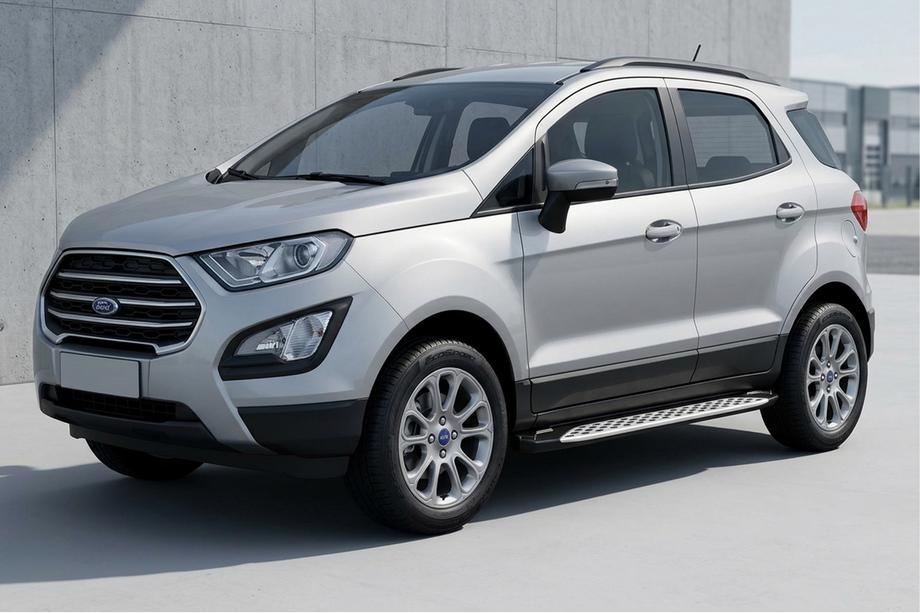 Ford Ecosport 2013-2022 гг. Боковые Подножки Shining V1 (2 шт., Алюминий) Фото 1