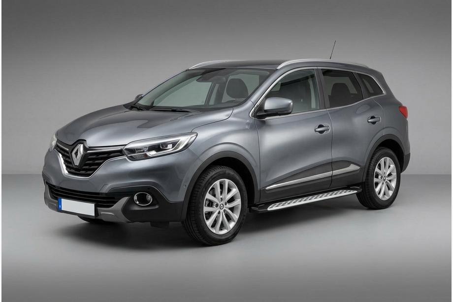 Renault Kadjar 2015-2022 гг. Боковые Подножки Shining V1 (2 шт., Алюминий) Фото 1