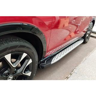 Боковые Подножки Shining V1 (2 шт., Алюминий) Honda HR-V 2021- гг. фото 3
