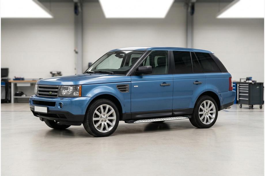 Range Rover Sport 2005-2013 гг. Боковые Подножки Shining V1 (2 шт., Алюминий) Фото 1